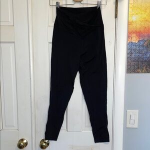 Women's Black High-Waisted cross over leggings